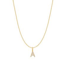 Load image into Gallery viewer, Gold Letter Initial Necklace
