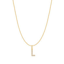 Load image into Gallery viewer, Gold Letter Initial Necklace
