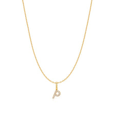 Load image into Gallery viewer, Gold Letter Initial Necklace
