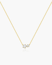 Load image into Gallery viewer, Gold Prong Set Duo Necklace
