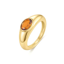 Load image into Gallery viewer, Gold Sculptural Gemstone Maillard Ring

