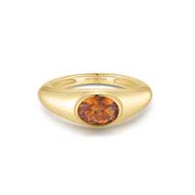 Load image into Gallery viewer, Gold Sculptural Gemstone Maillard Ring
