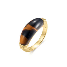 Load image into Gallery viewer, Gold Tiger Eye Statement Ring
