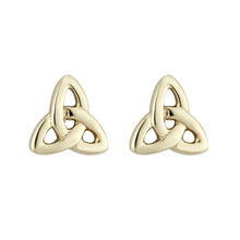Load image into Gallery viewer, 9K GOLD TRINITY KNOT TINY STUD EARRINGS
