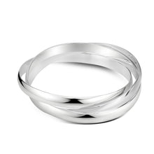 Load image into Gallery viewer, Silver Plated Triple Bangle
