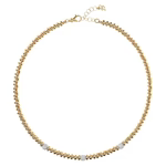 BRONZALLURE Roundel CZ Necklet
