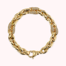Load image into Gallery viewer, BRONZALLURE Golden Geometric Mesh Bracelet
