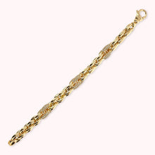 Load image into Gallery viewer, BRONZALLURE Golden Geometric Mesh Bracelet
