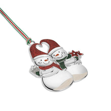 Load image into Gallery viewer, Snowman Couple Christmas Tree Decoration
