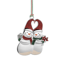 Load image into Gallery viewer, Snowman Couple Christmas Tree Decoration
