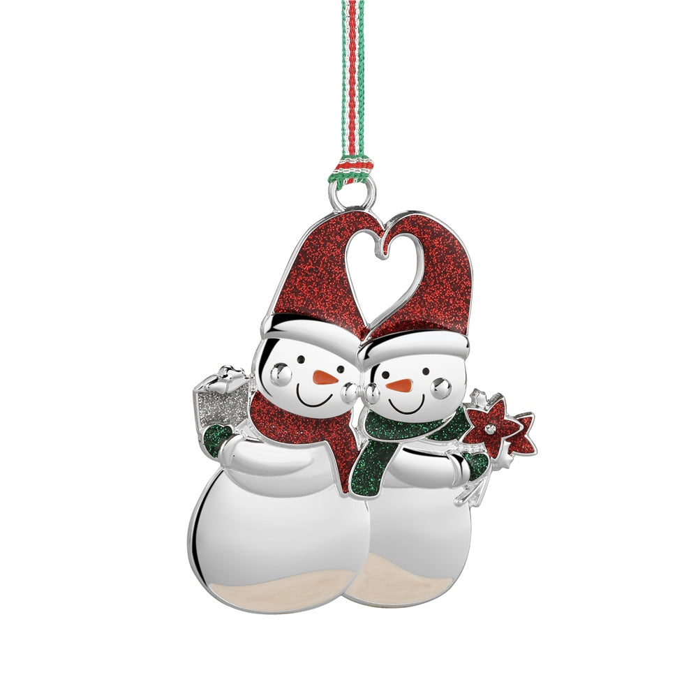 Snowman Couple Christmas Tree Decoration