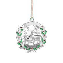 Load image into Gallery viewer, Deer with Holly Christmas Tree Decoration
