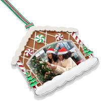 Load image into Gallery viewer, Gingerbread Home Photoframe Christmas Decoration
