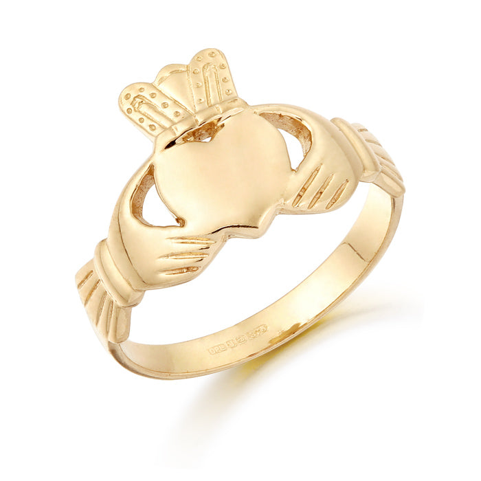 9K Gold Claddagh Ring