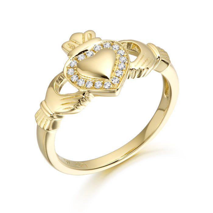 9ct Gold Claddagh Ring