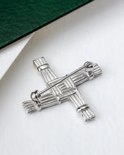 Load image into Gallery viewer, Connemara Marble St Brigids Cross Brooch
