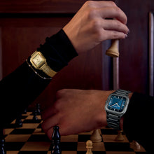 Load image into Gallery viewer, Gracieuse Petite Watch Steel, Rainbow stones, Gold Colour
