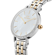 Load image into Gallery viewer, Petite Lumine Bezel 5-Link Two-Tone MOP Silver
