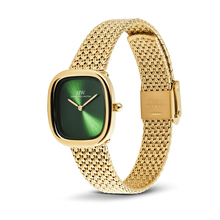 Load image into Gallery viewer, Margot Braided Mesh Emerald Gold
