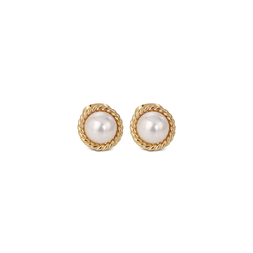 Sappho Pearl Stud Earrings