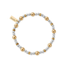 Load image into Gallery viewer, Mixed Metal Sparkle Ball Bracelet
