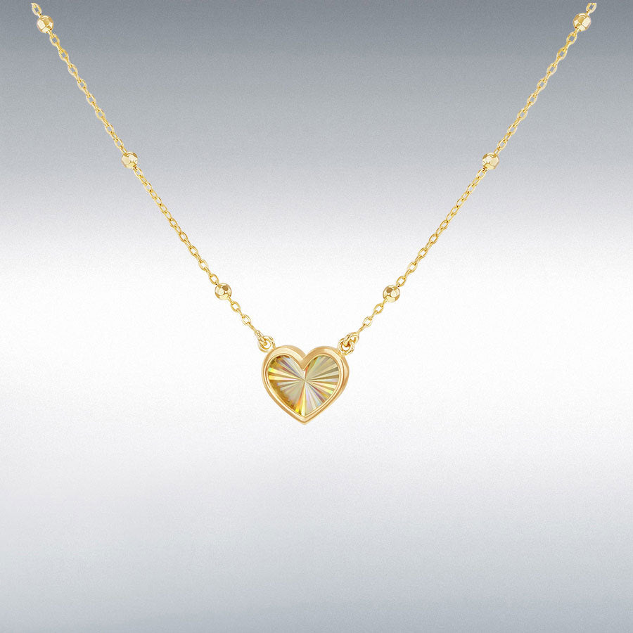 9 Cart Gold Heart Pendant