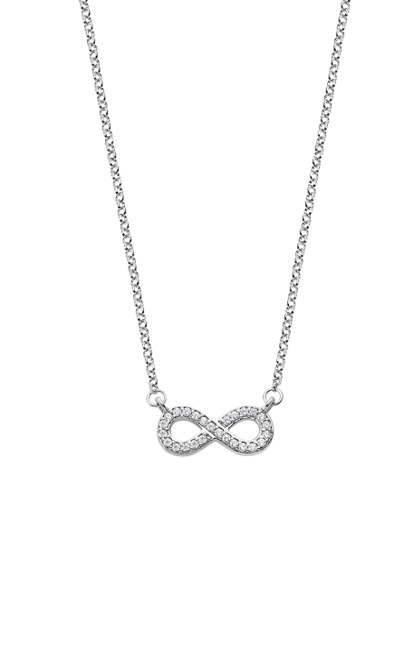 LOTUS SILVER INFINITY SILVER NECKLACE