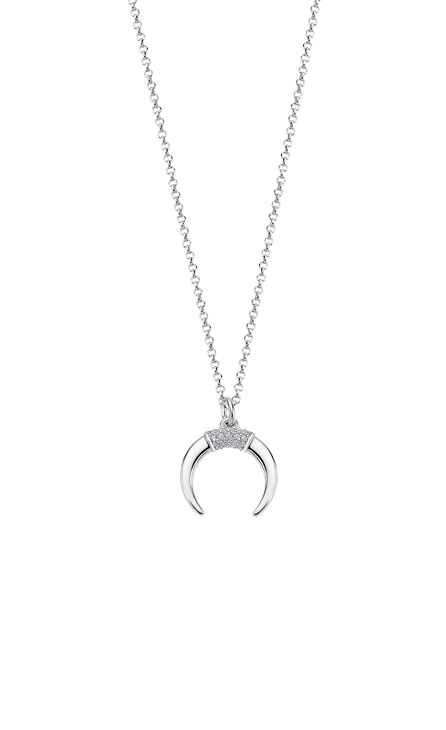 ‘IT GIRL’ SILVER NECKLACE