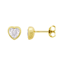 Load image into Gallery viewer, Lotus Ladies Heart Earrings
