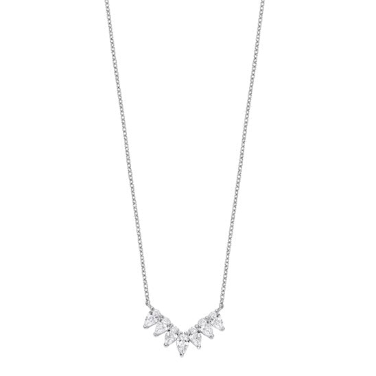 Lotus Ladies Silver Necklace