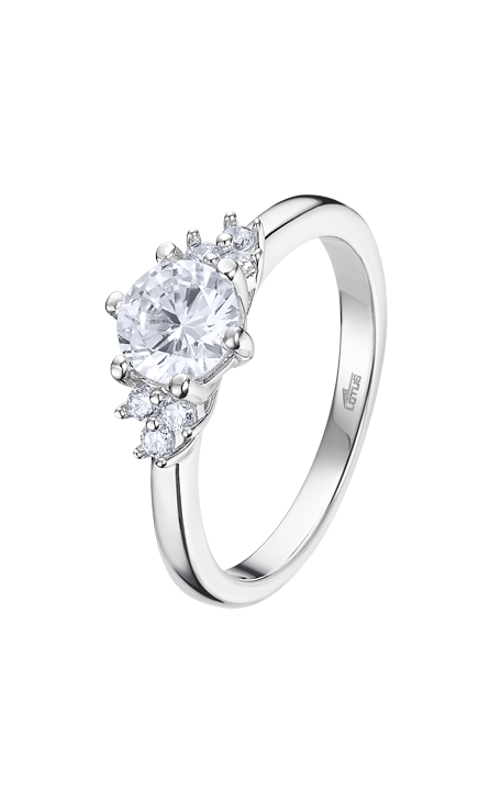 Lotus Ladies Glam CZ Ring
