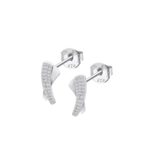 Load image into Gallery viewer, Lotus Silver Earrings
