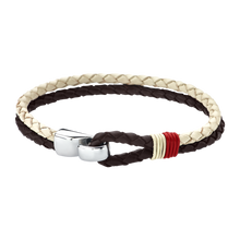 Load image into Gallery viewer, Lotus Gents Two Color Double Bracelet

