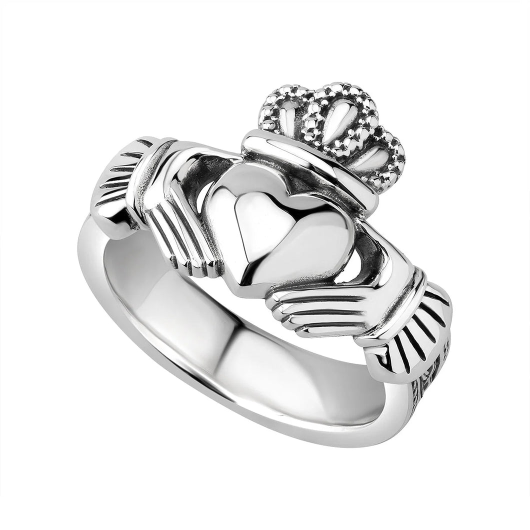 Mens Celtic Claddagh Ring