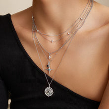 Load image into Gallery viewer, Silver Astrolabe Necklace
