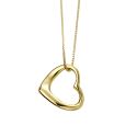 Load image into Gallery viewer, Sterling Silver Gold Plated Floating Heart Pendant
