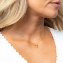 Load image into Gallery viewer, Sterling Silver Gold Plated Floating Heart Pendant
