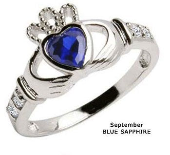 Claddagh Celtic Ring - September