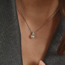 Load and play video in Gallery viewer, Zirconia Pearl Necklace
