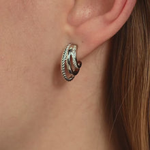 Load and play video in Gallery viewer, Zirconia Structure Earrings
