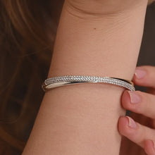 Load and play video in Gallery viewer, Zirconia Crossover Bangle
