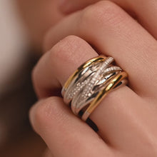 Load and play video in Gallery viewer, Zirconia Crossover Ring
