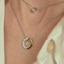 Load and play video in Gallery viewer, Contrast Zirconia Necklace
