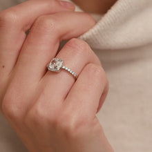 Load and play video in Gallery viewer, Classic Square Zirconia Ring
