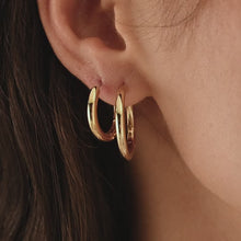 Load and play video in Gallery viewer, Classic Oversized Hoops
