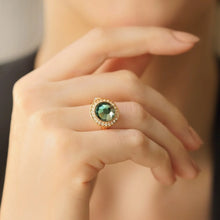 Load image into Gallery viewer, Ring with Montana Coloured Stone
