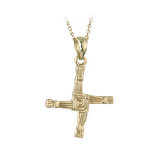 Load image into Gallery viewer, 10K GOLD ST BRIGIDS CROSS NECKLACE
