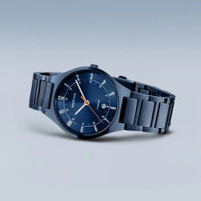 Load image into Gallery viewer, Gents Titanium Mat Blue Watch
