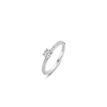 Load image into Gallery viewer, Ti Sento Pave-Set Solitaire Ring
