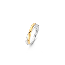 Load image into Gallery viewer, Ti Sento Twist Ring Two Tone
